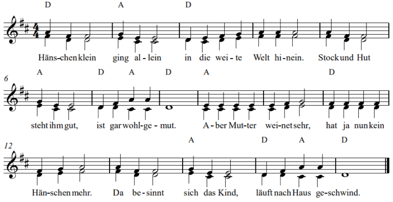 H nschen Klein Text Noten Kinderkabinett H nschen Klein Text Noten Kinderkabinett