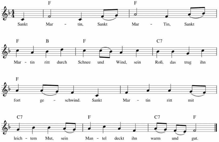 Sankt Martin Text Noten Kinderkabinett Sankt Martin Text Noten Kinderkabinett