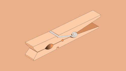 Wäscheklammern Wettrennen